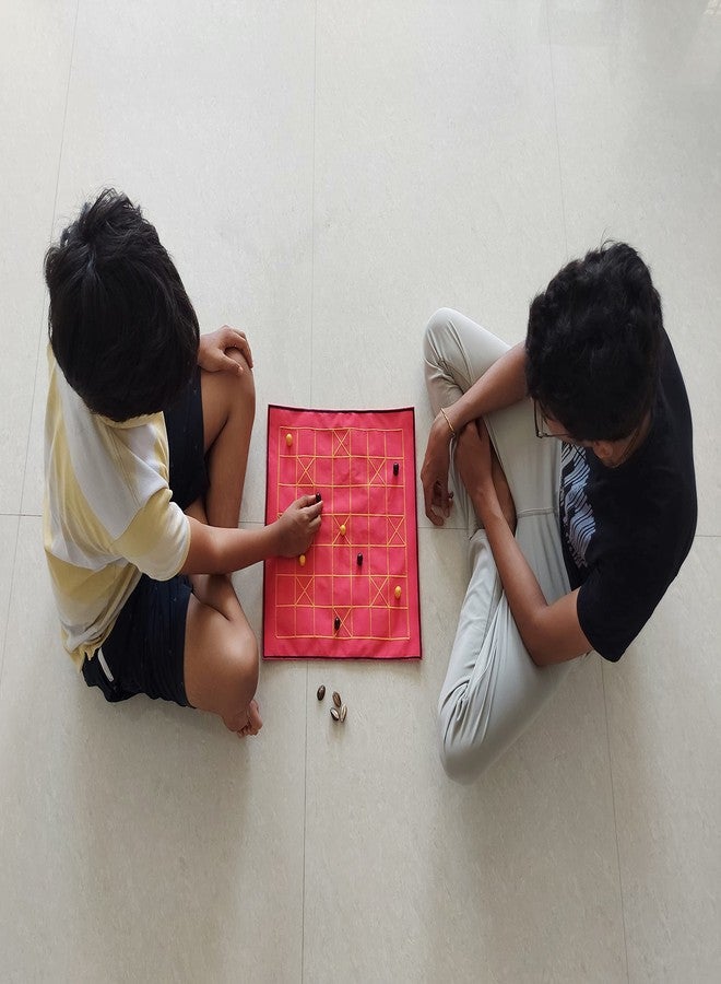 ShopTric Ashta Chamma، Chowka Bara، Katta Mane، Taayam، 5 Houses، Kaangi Chaala، Kaana Dua، Indian Ludo، لعبة Ludo Board لمدة عامين أو أكثر من لعبة الشيخوخة، لجميع الأعمار - Image 3